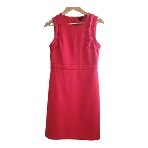 Ann Taylor Magenta Pink Midi Dress Size 2